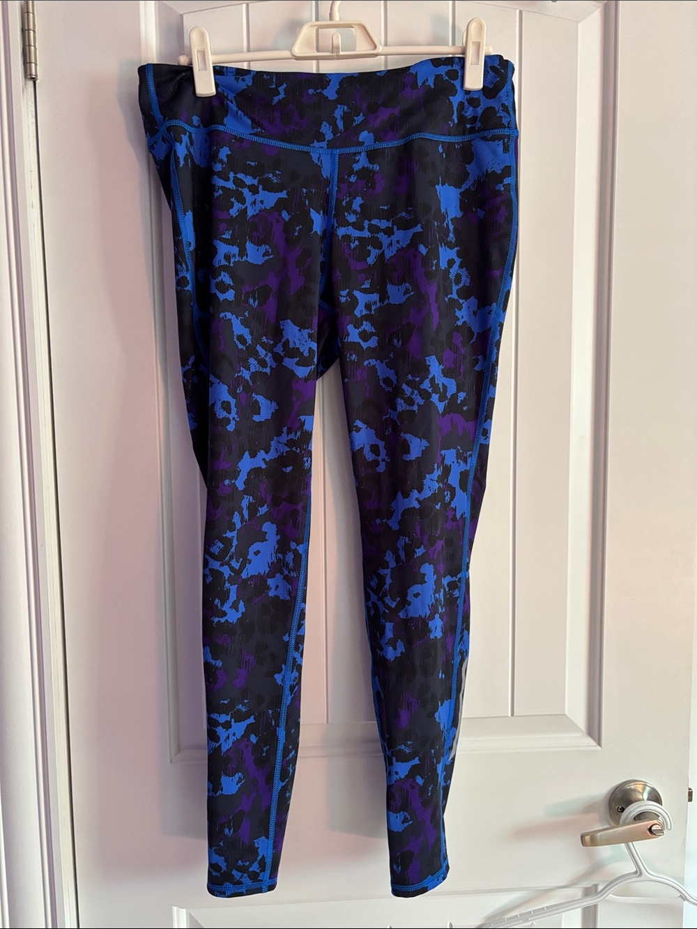 Old Navy Blue and Purple Printed Athletic Leggings